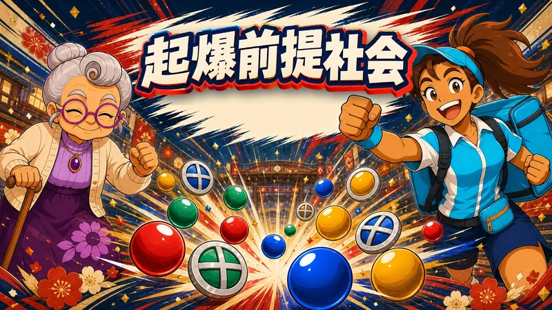 起爆前提社会のタイトル画面